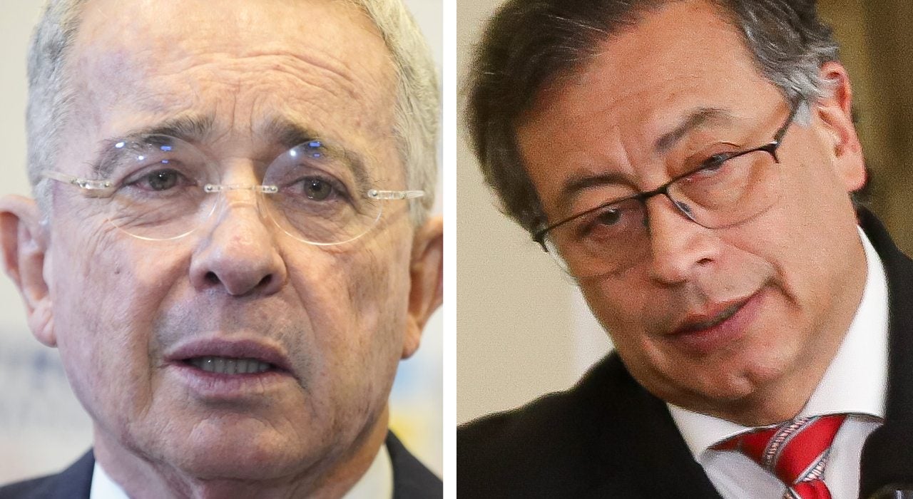 Gustavo Petro y Álvaro Uribe