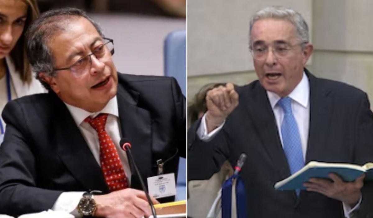 Gustavo Petro y Álvaro Uribe