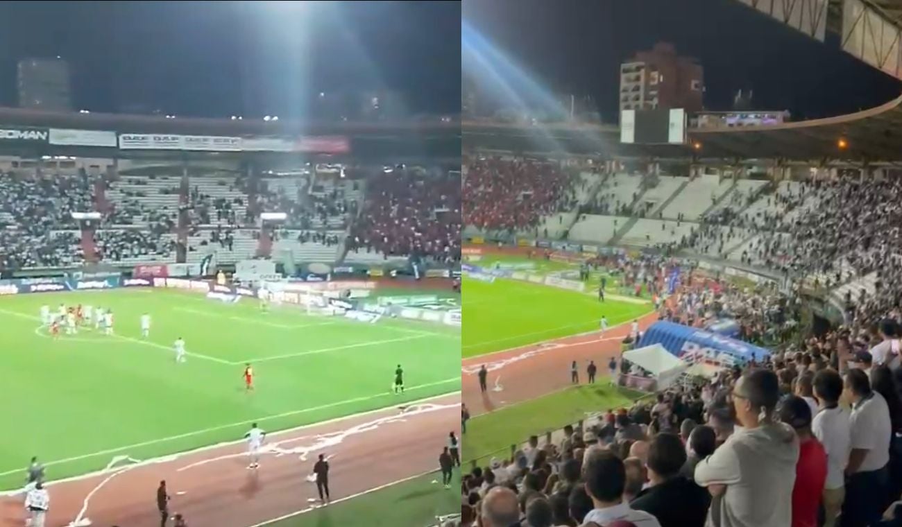 hinchas irrumpen en la cancha tras Once Caldas vs América