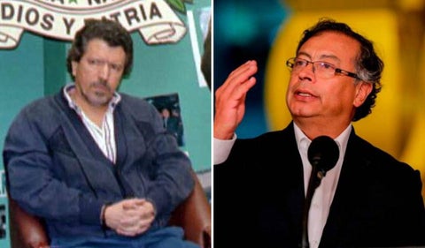 Miguel Rodríguez Orejuela y Gustavo Petro