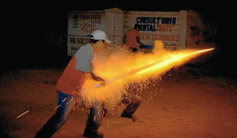 quemados con pólvora