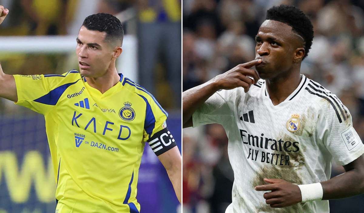 Cristiano Ronaldo y Vinícius Jr.