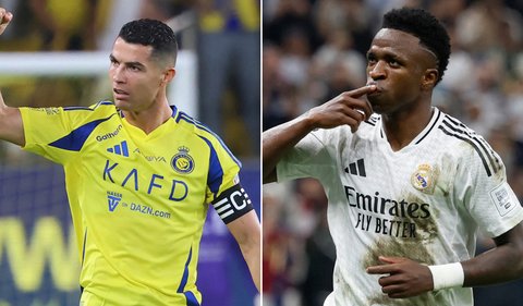 Cristiano Ronaldo y Vinícius Jr.