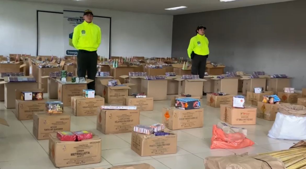 Pólvora incautada