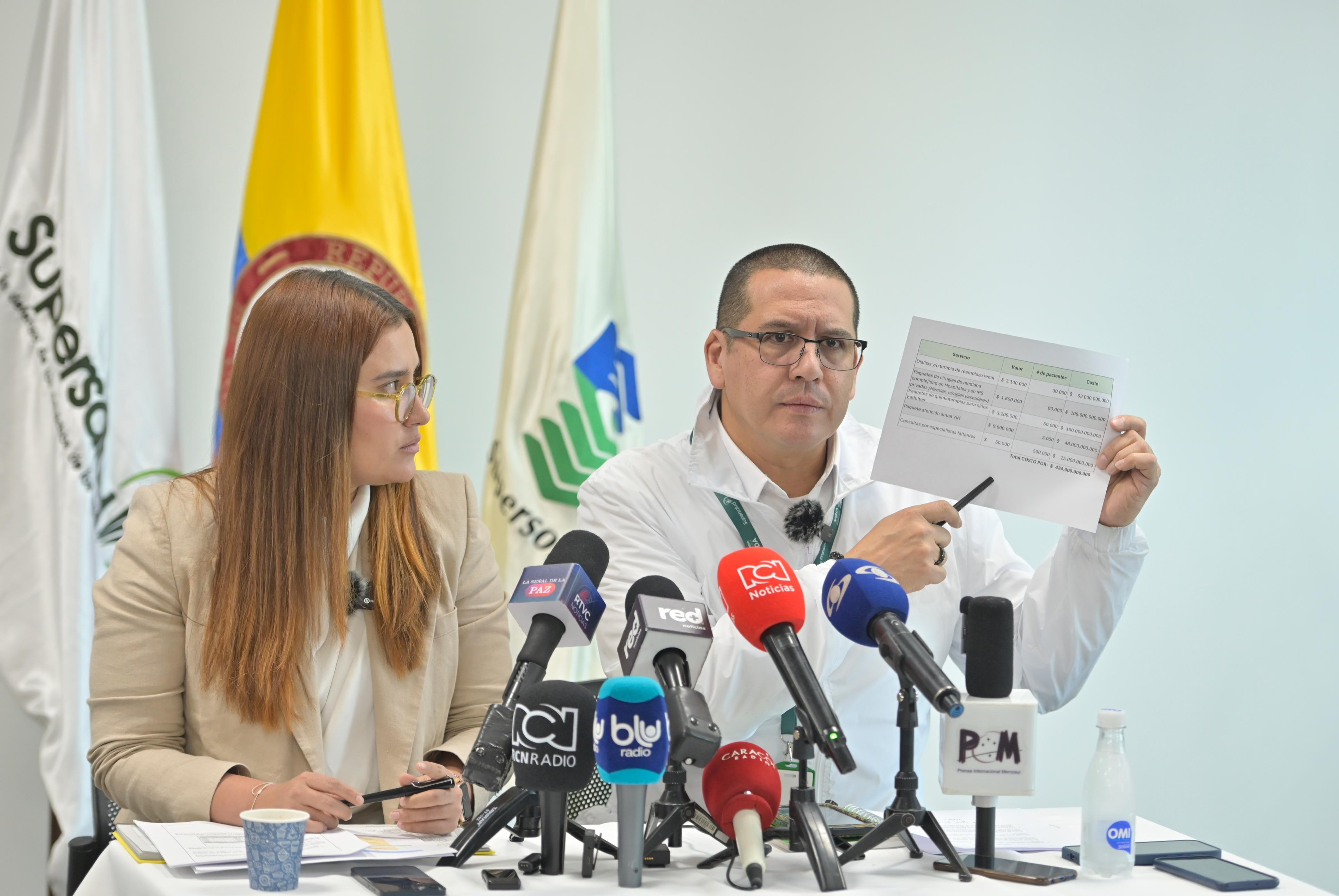 Giovanni Rubiano, Superintendente de Salud.