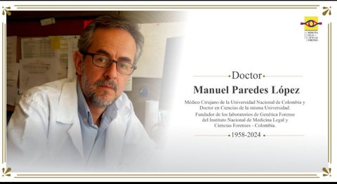 Manuel Paredes, padre de la genética forense en Colombia