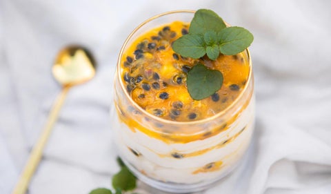 mini cheesecakes de maracuyá