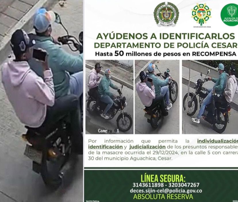 Los sujetos quedaron grabados en cámaras de seguridad.