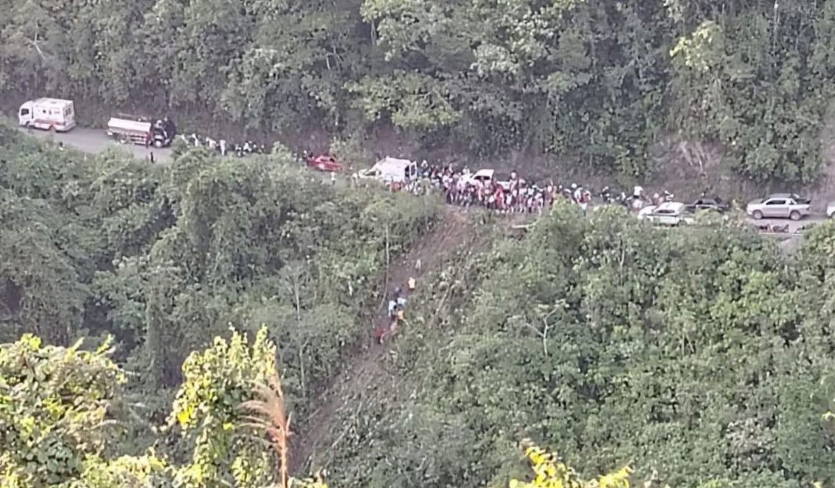 Accidente de tránsito en la vía La Peña - Tobia