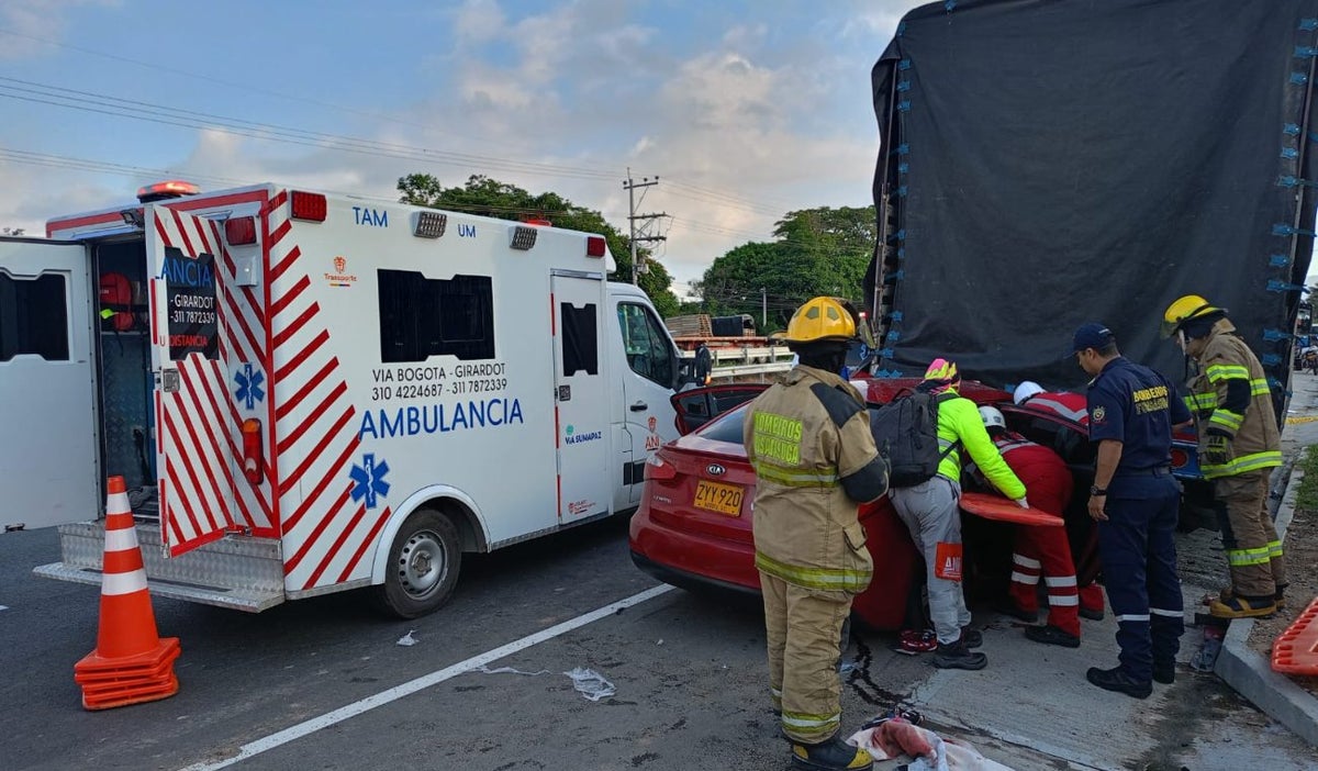 Accidente vía Bogotá-Girardot