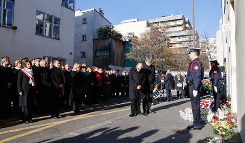 Acto conmemorativo por las víctimas del ataque a Charlie Hebdo