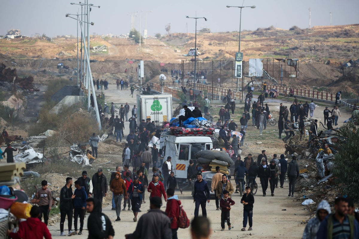 Palestinos retornan al norte de Gaza
