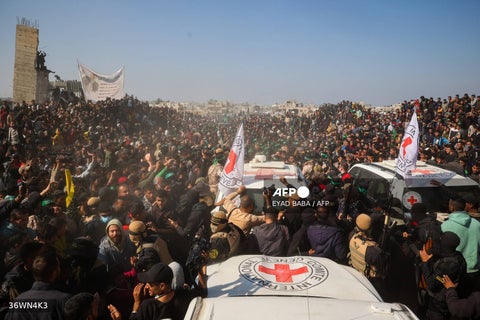 Liberación de rehenes en Gaza