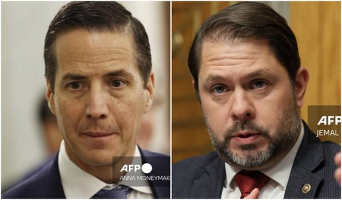 Bernie Moreno y Rubén Gallego