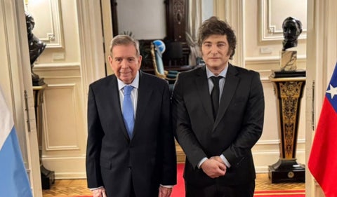 Edmundo González y Javier Milei