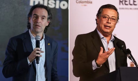 Federico Gutiérrez y Gustavo Petro