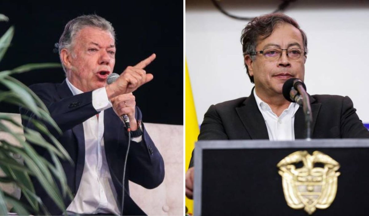 Juan Manuel Santos y Gustavo Petro