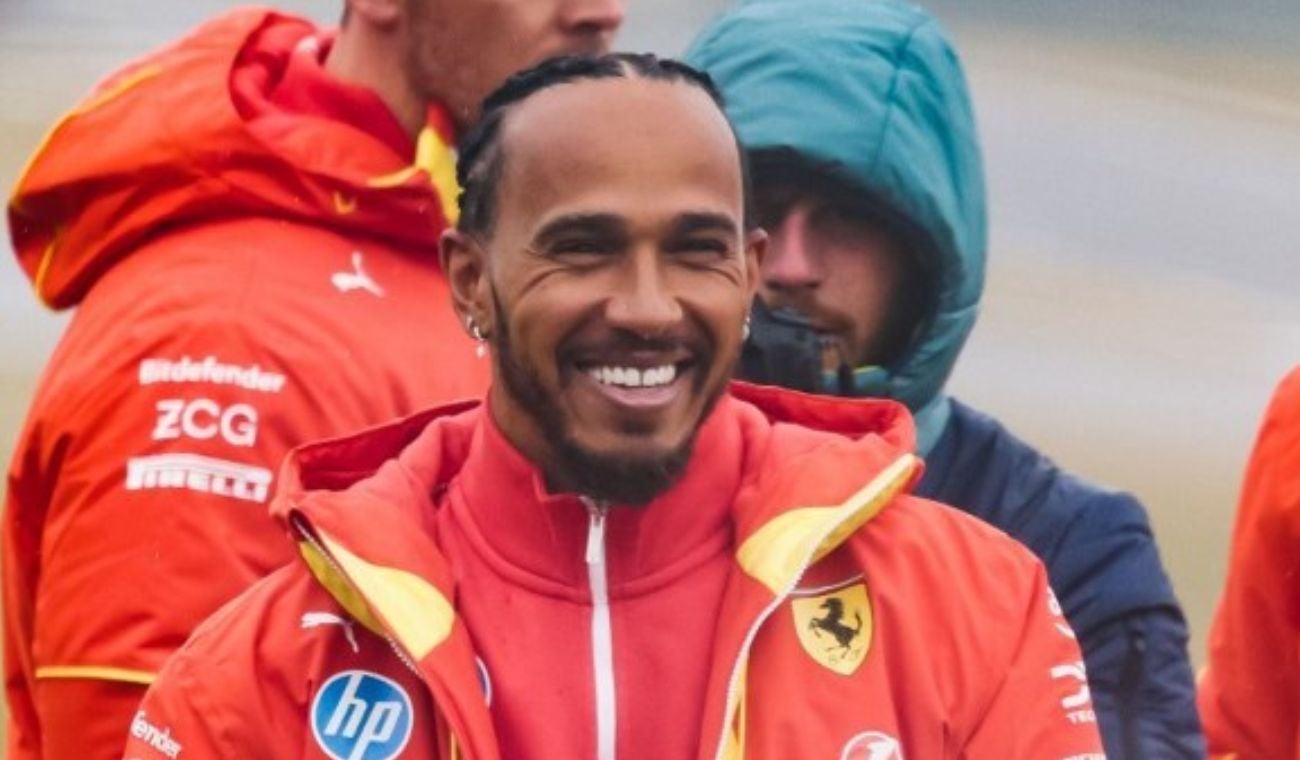 Lewis Hamilton en Ferrari