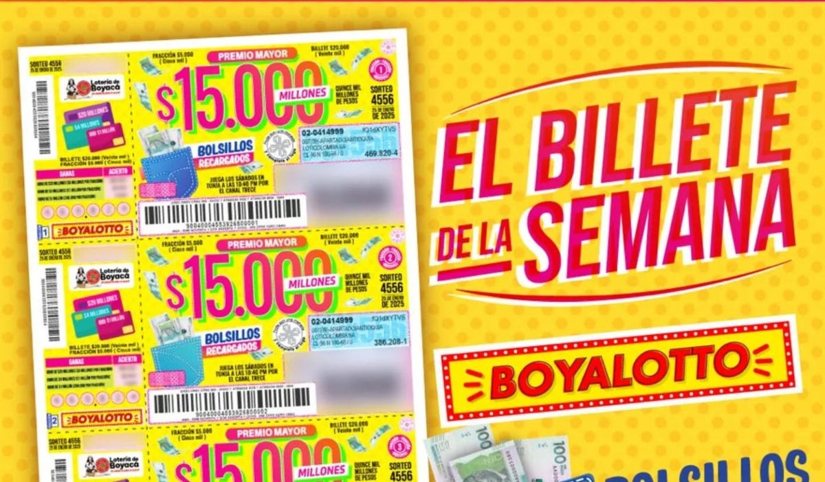 Lotería de Boyacá, 25 de enero de 2025