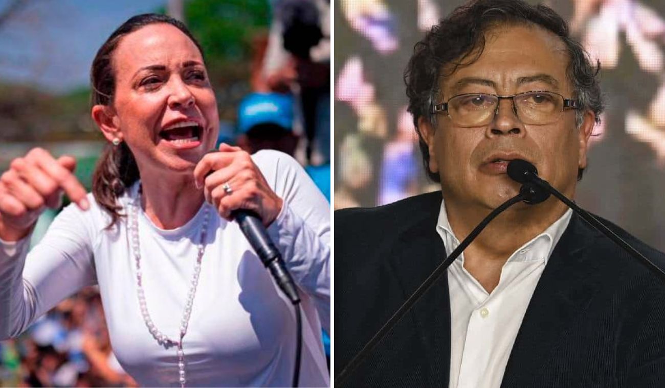 María Corina Machado y Gustavo Petro