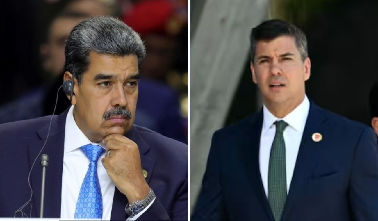 Nicolás Maduro y Santiago Peña