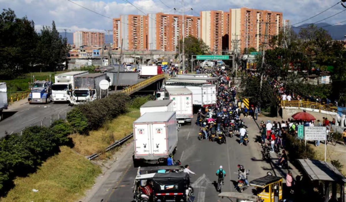 Paro camionero en Colombia