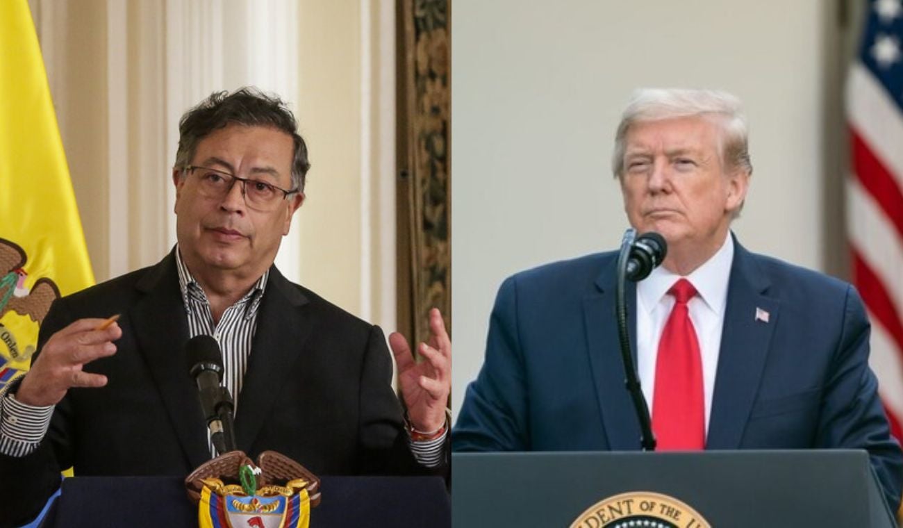 Gustavo Petro y Donald Trump
