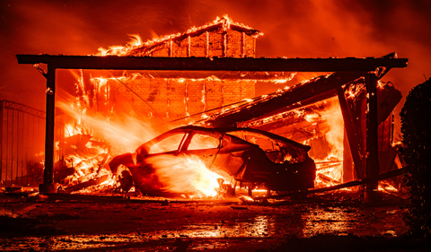 Así avanzan los incendios en Los Ángeles, California
