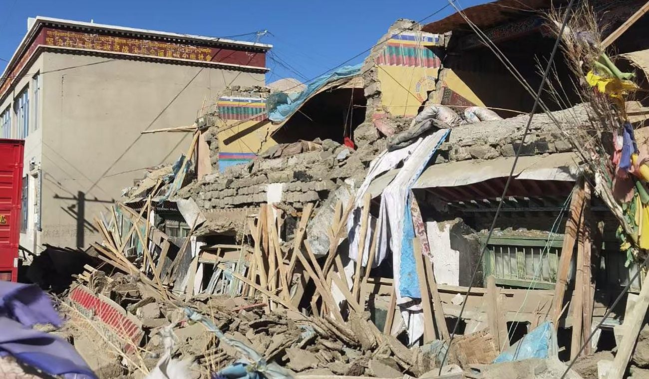 Terremoto en el Tíbet chino