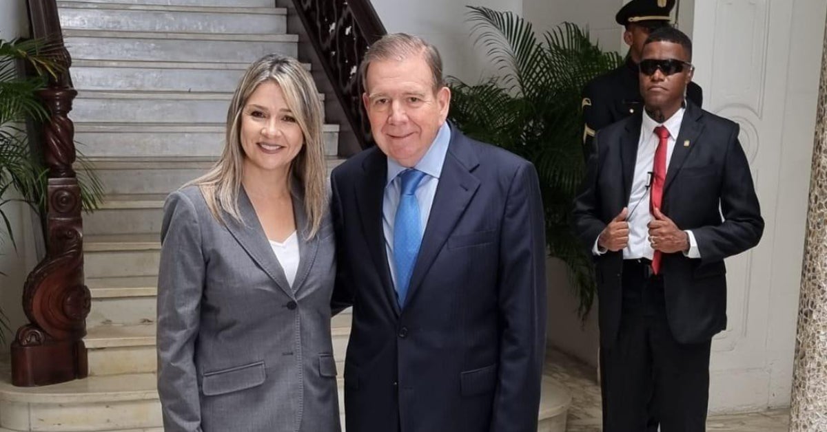 Vicky Dávila y Edmundo González
