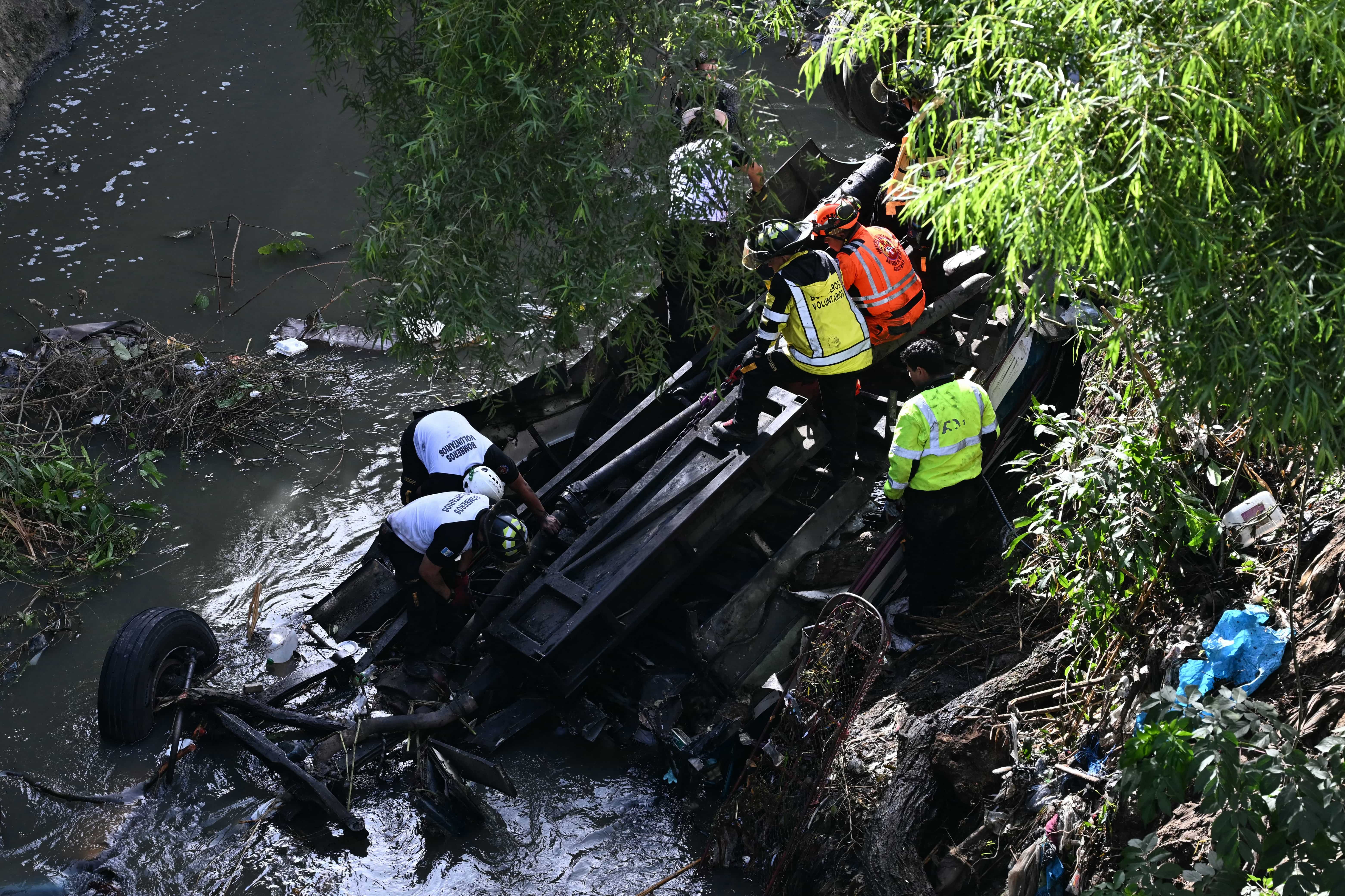 Accidente de bus en Guatemala