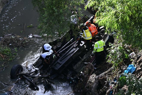 Accidente de bus en Guatemala