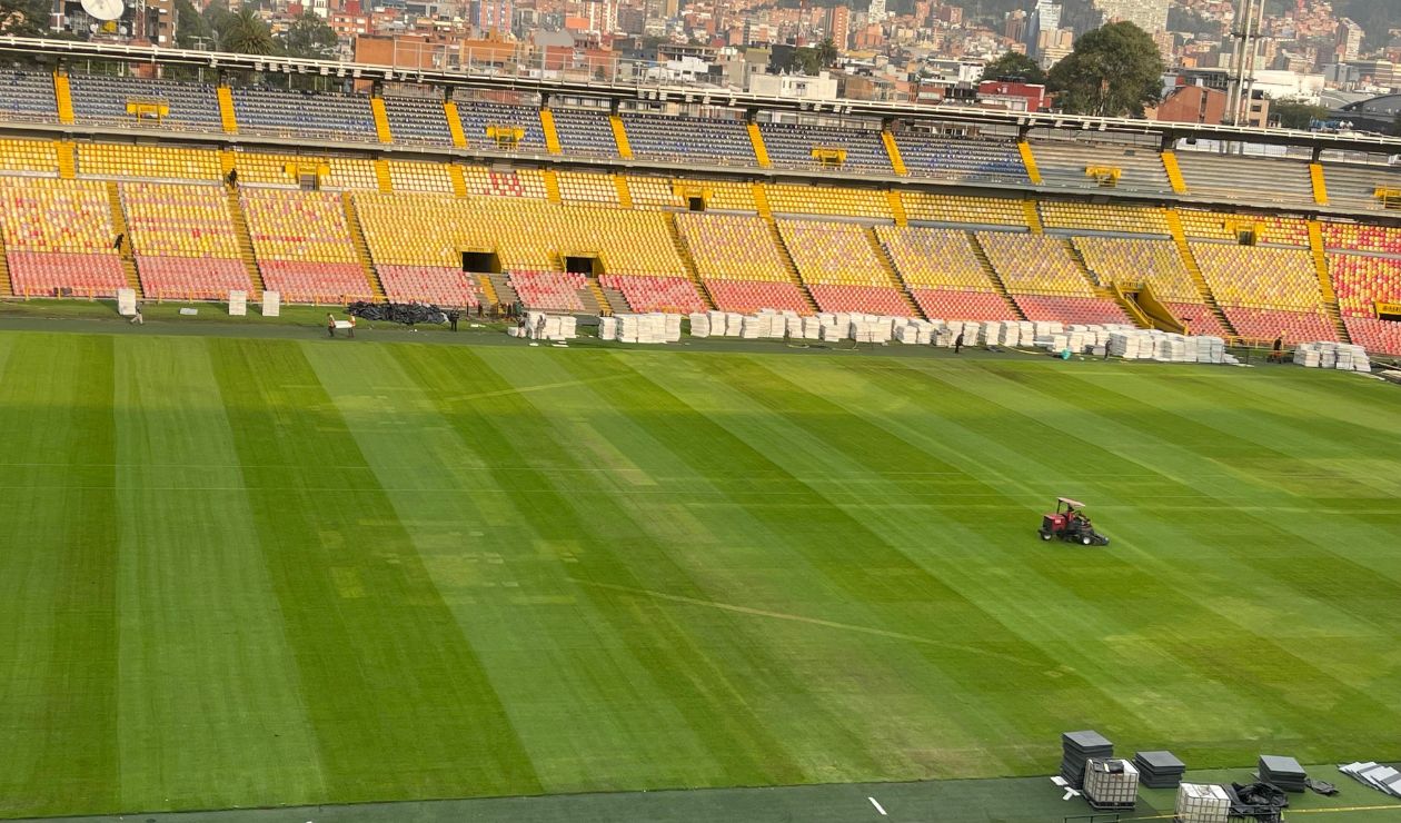 La grama de El Campín tras los conciertos de Shakira
