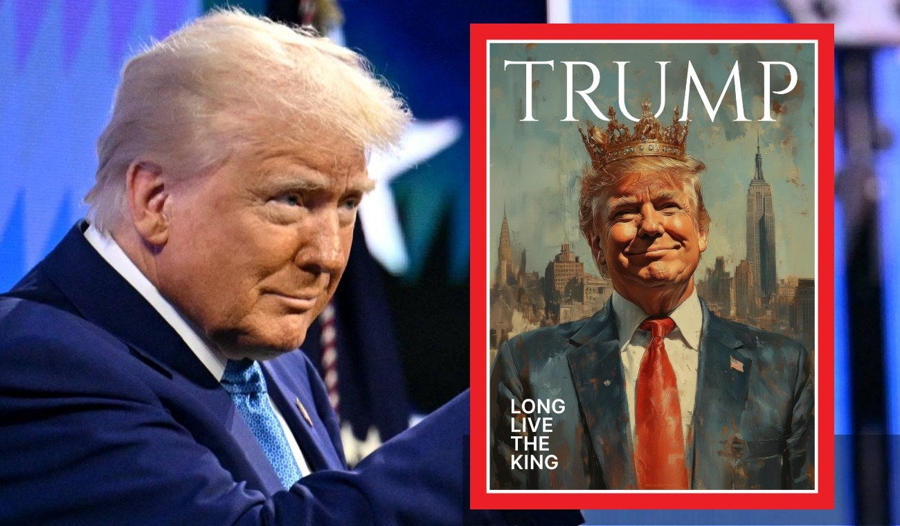 Donald Trump se autoproclama como rey