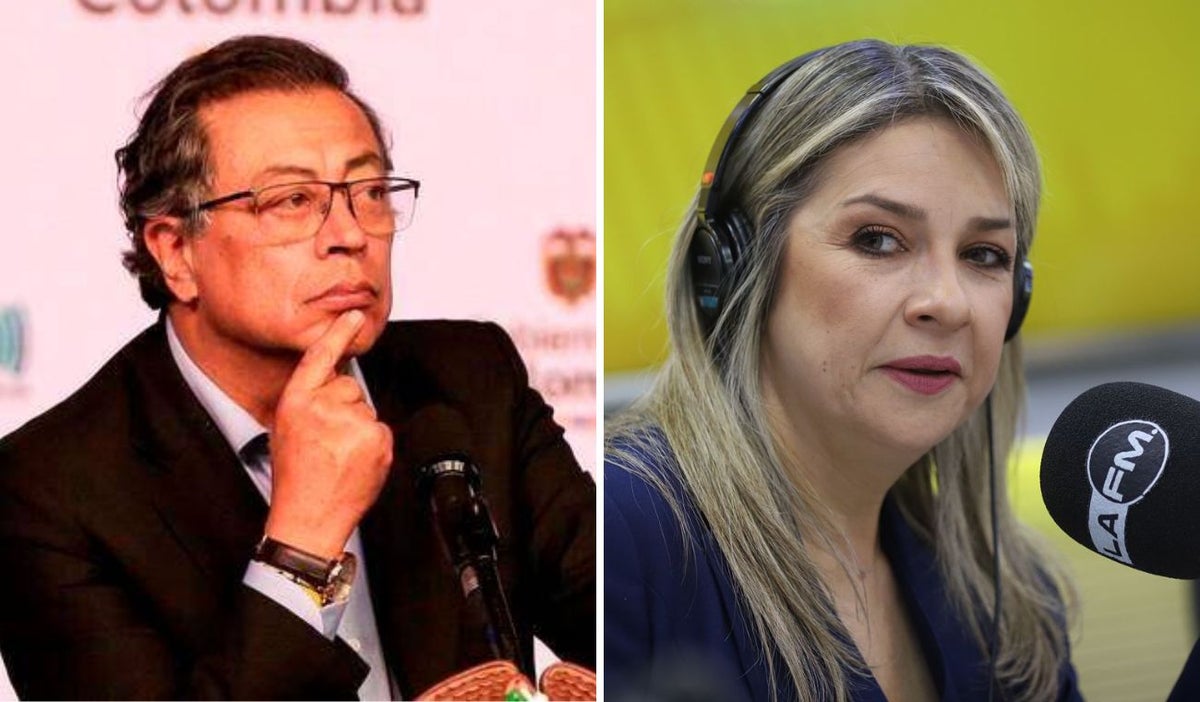 Gustavo Petro y Vicky Dávila
