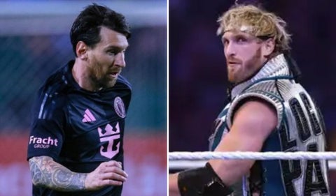 Lionel Messi y Logan Paul
