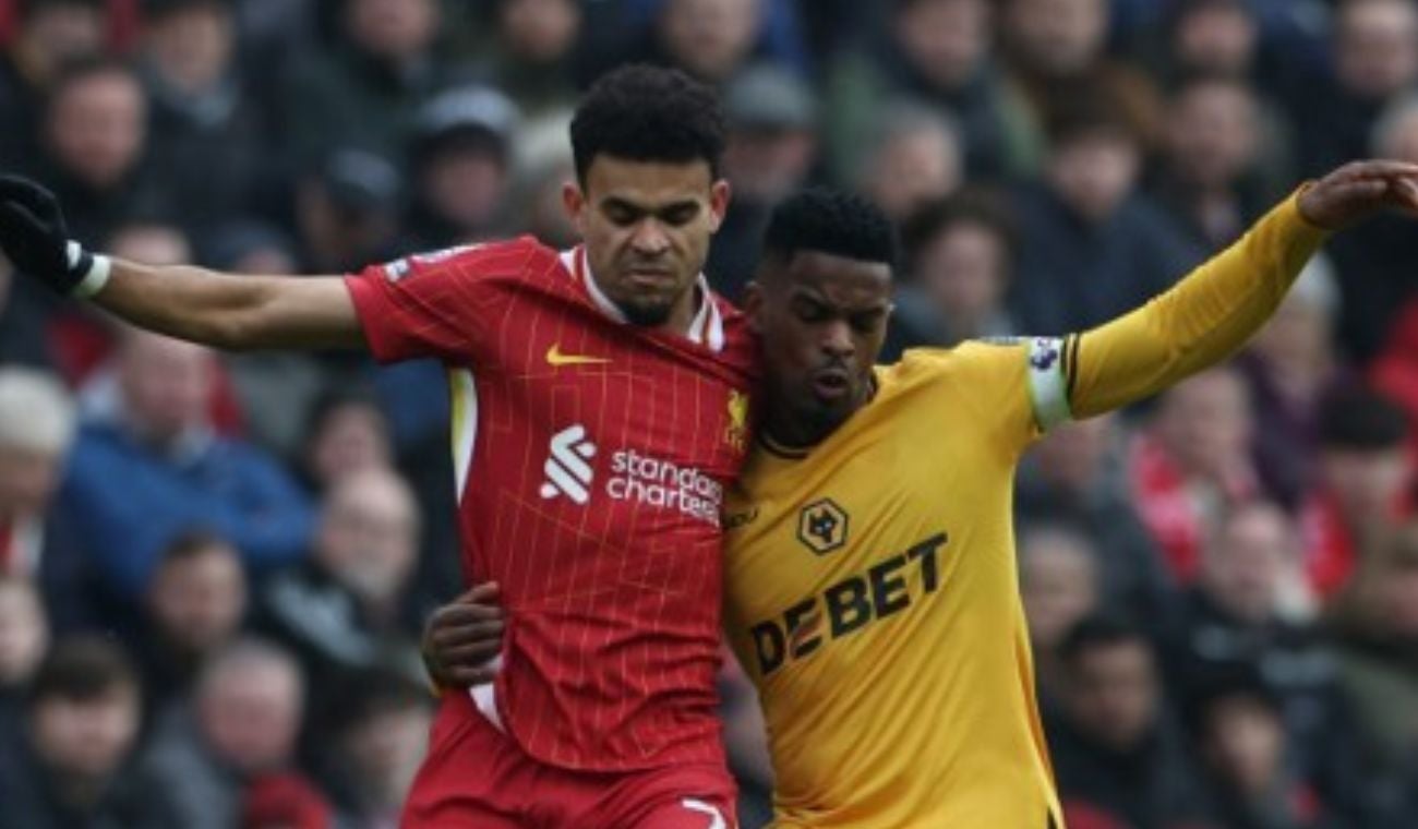 Luis Díaz con el Liverpool