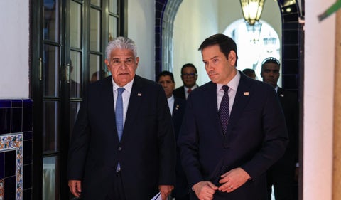 José Raúl Mulino y Marco Rubio