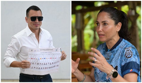 Daniel Noboa y Luisa González Ecuador