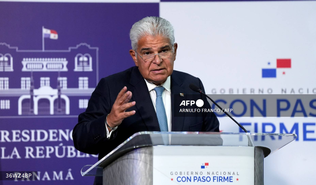 El presidente de Panamá, José Mulino
