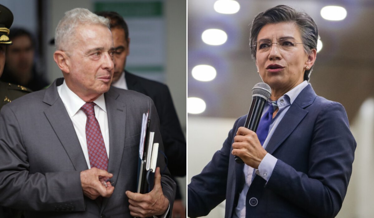 Álvaro Uribe y Claudia López