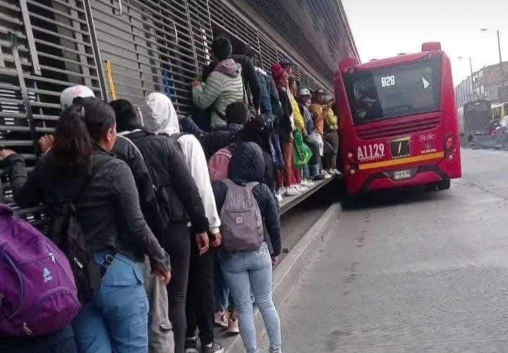Filas para colarse en Transmilenio l Bogotá l Febrero 2025