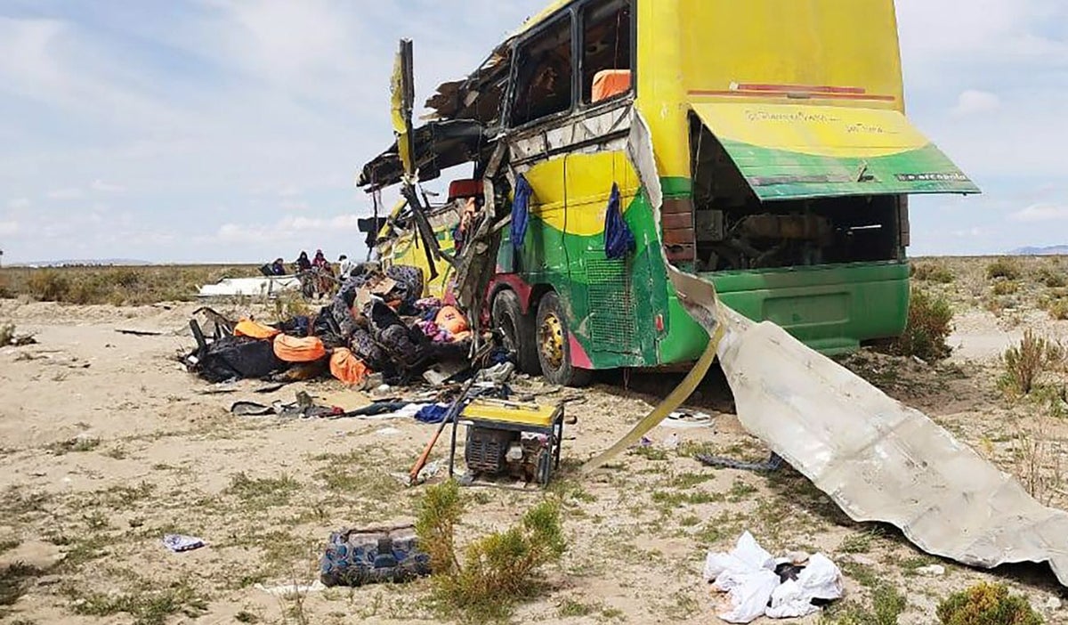 Accidente de autobús en Bolivia