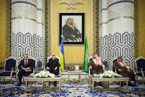 Zelenski en Arabia
