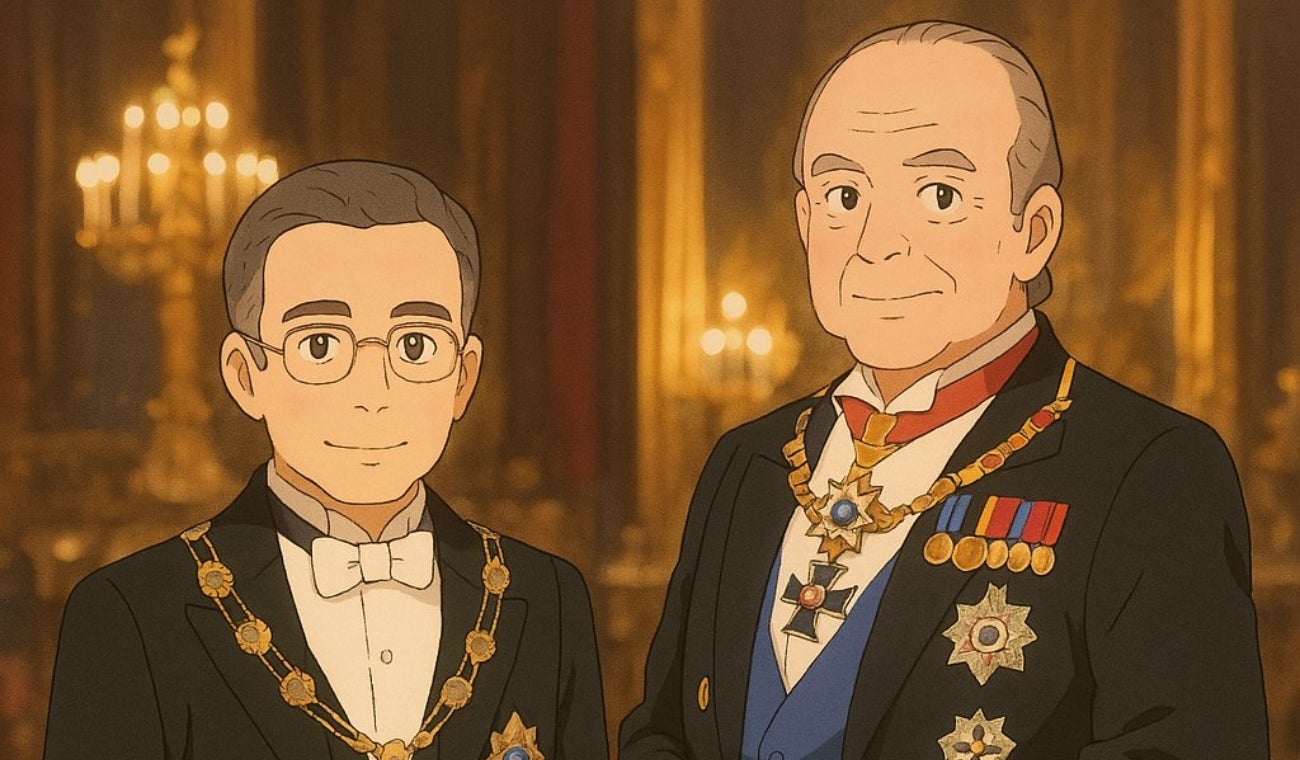 Álvaro Uribe con rey de España