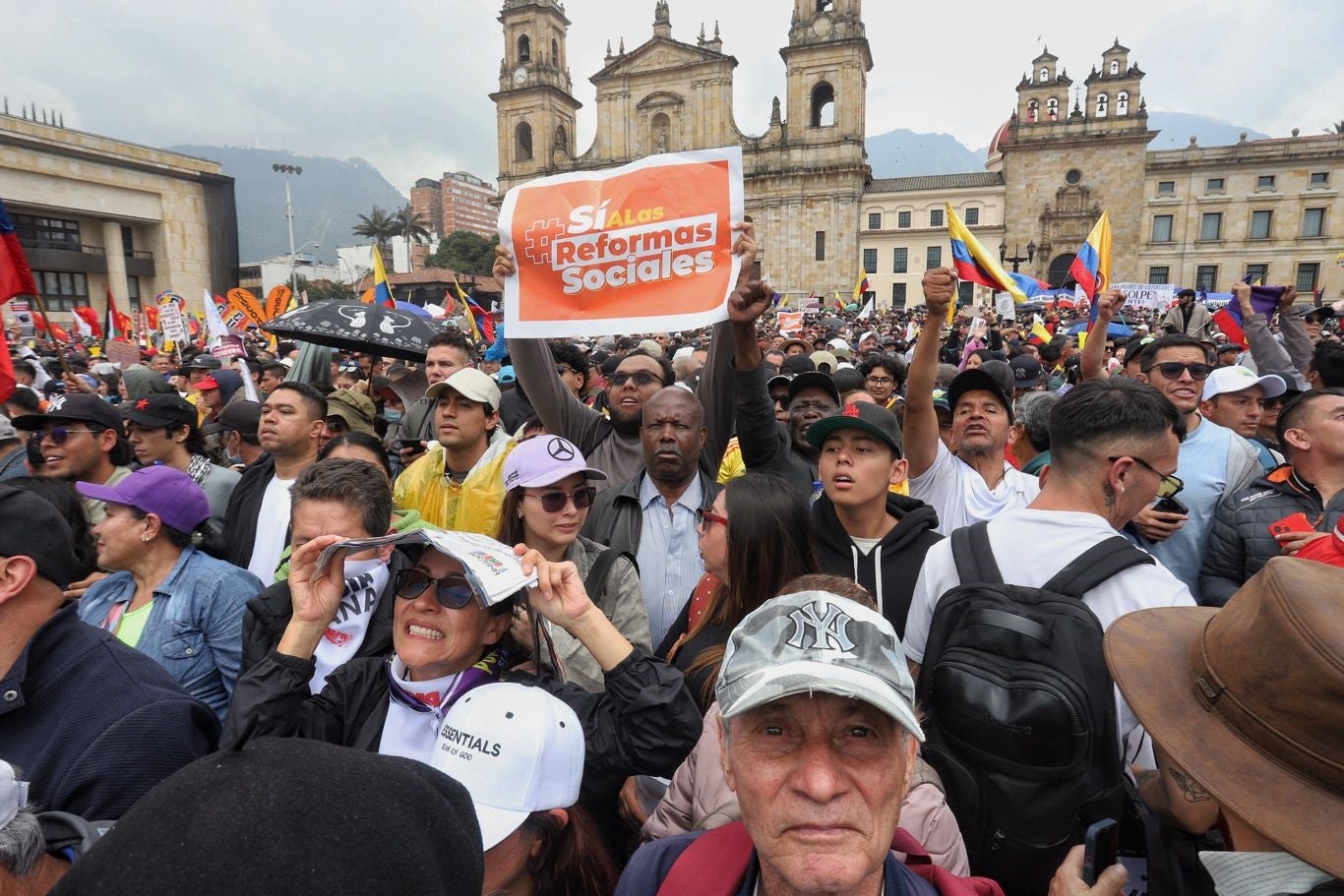 Así van las marchas del 18 de marzo en Colombia