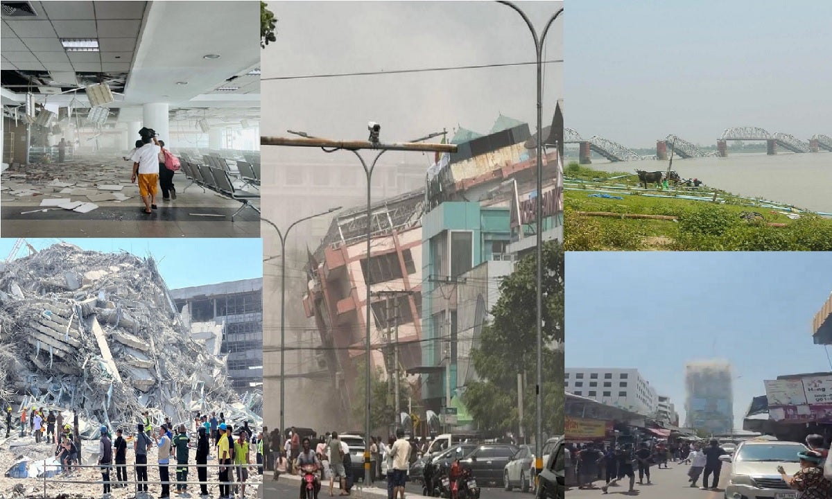 Varios edificios colapsados