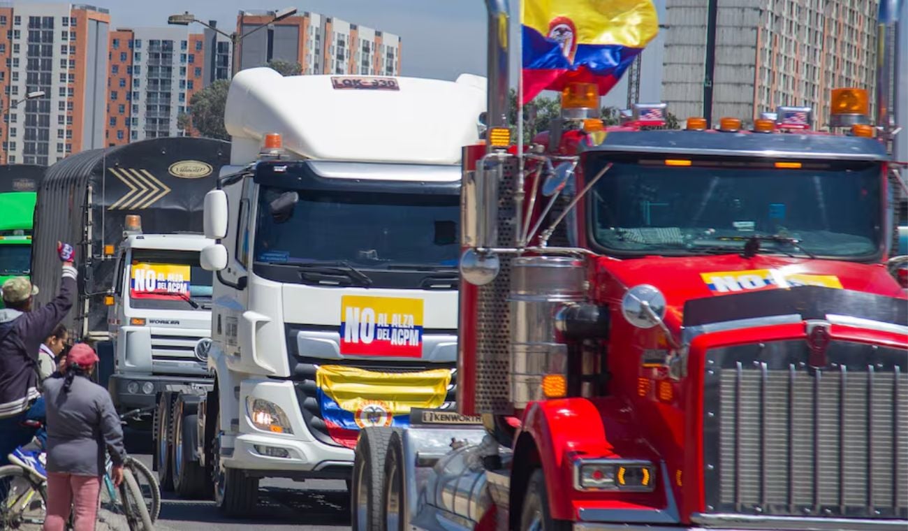 Camioneros en Colombia