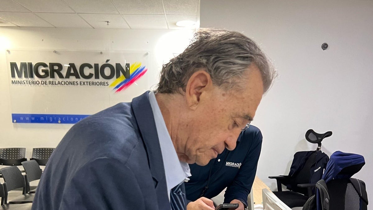 Carlos Enrique Lehder Rivas, en su llegada a Colombia