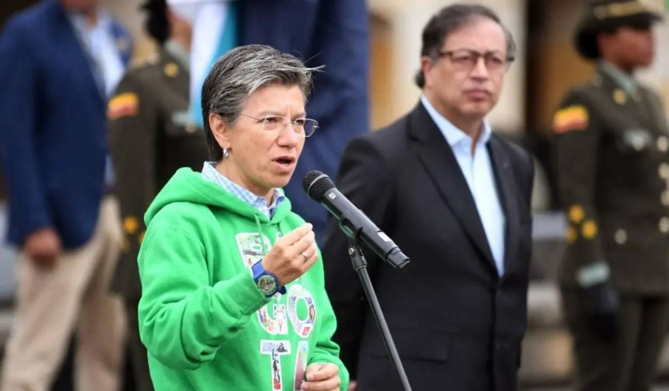 Claudia López y Gustavo Petro